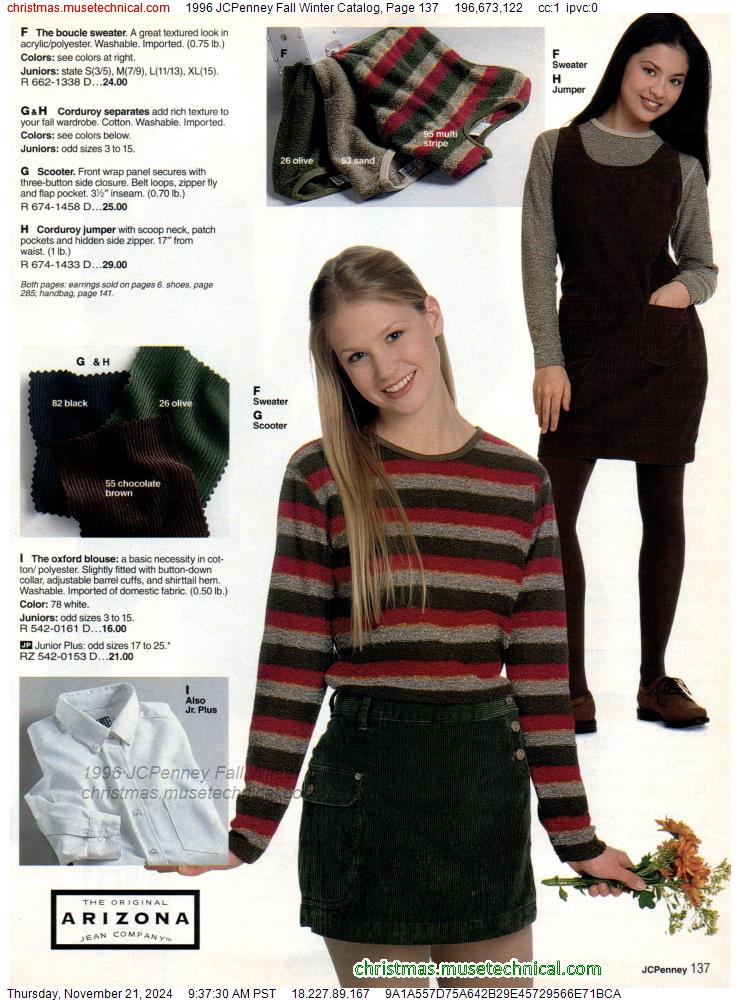 1996 JCPenney Fall Winter Catalog, Page 137