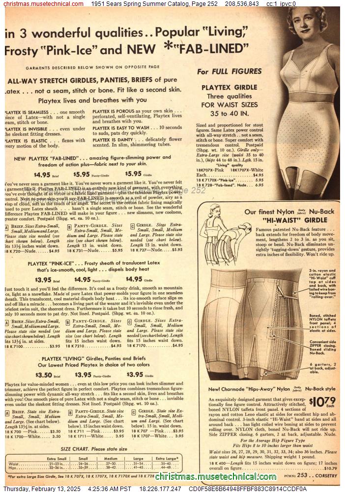 1951 Sears Spring Summer Catalog, Page 252