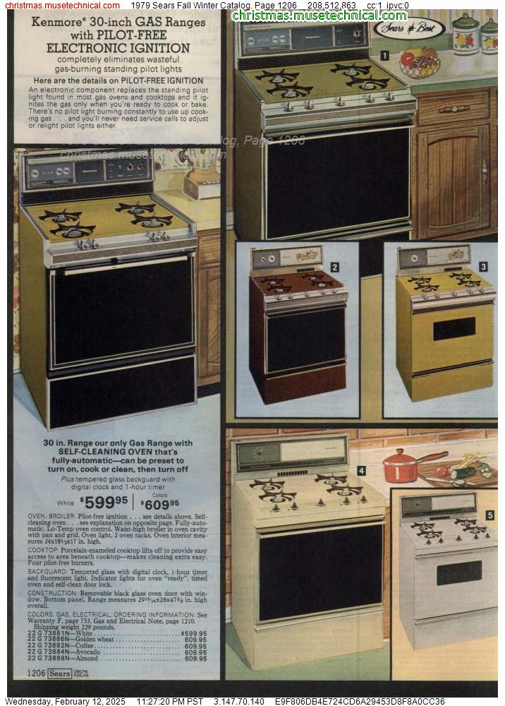 1979 Sears Fall Winter Catalog, Page 1206