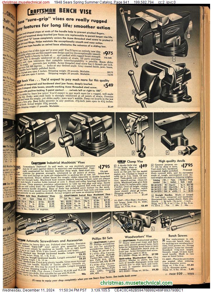 1948 Sears Spring Summer Catalog, Page 941