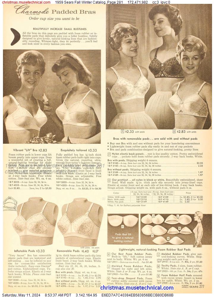 1959 Sears Fall Winter Catalog, Page 281