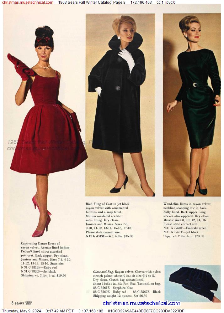 1963 Sears Fall Winter Catalog, Page 8
