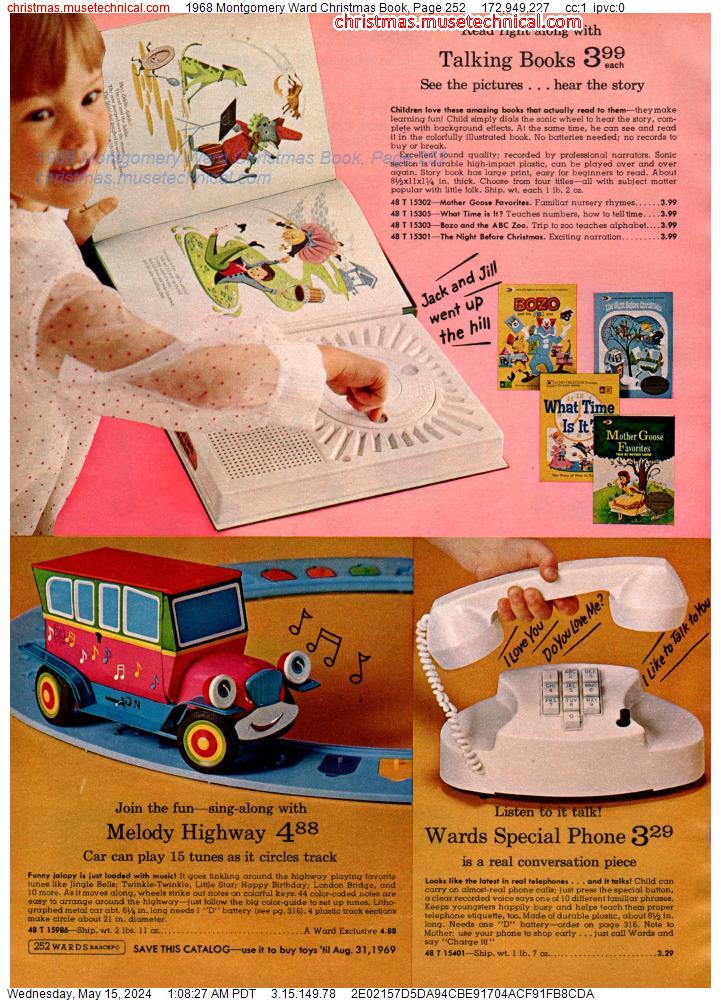 1968 Montgomery Ward Christmas Book, Page 252