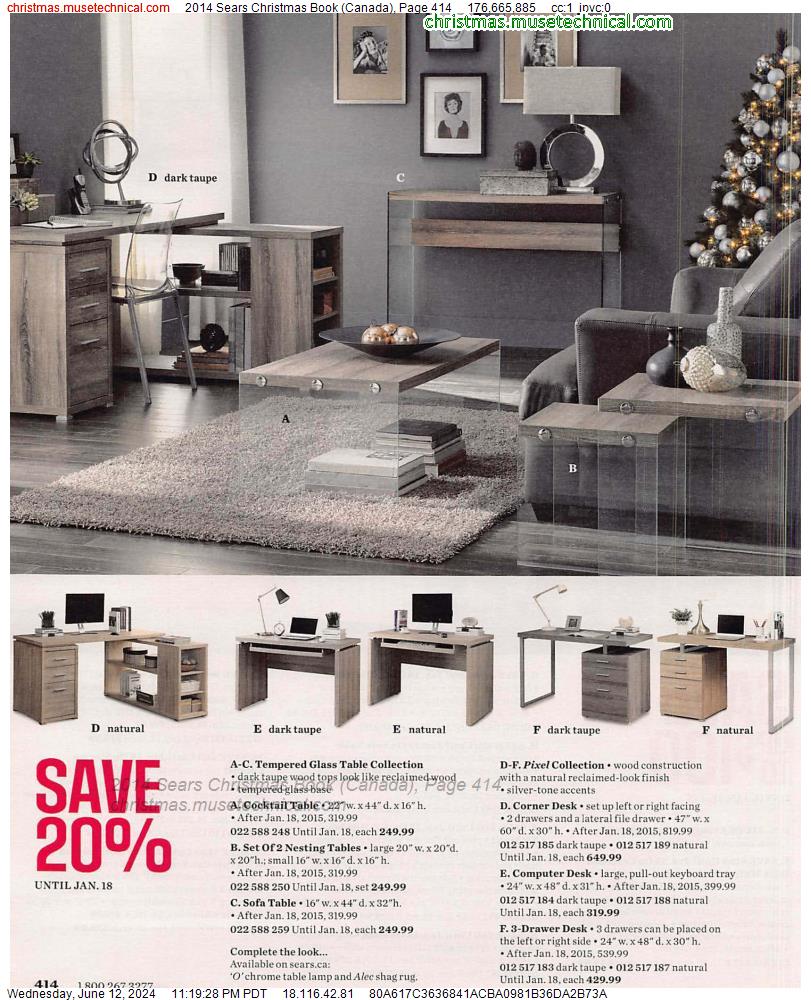 2014 Sears Christmas Book (Canada), Page 414