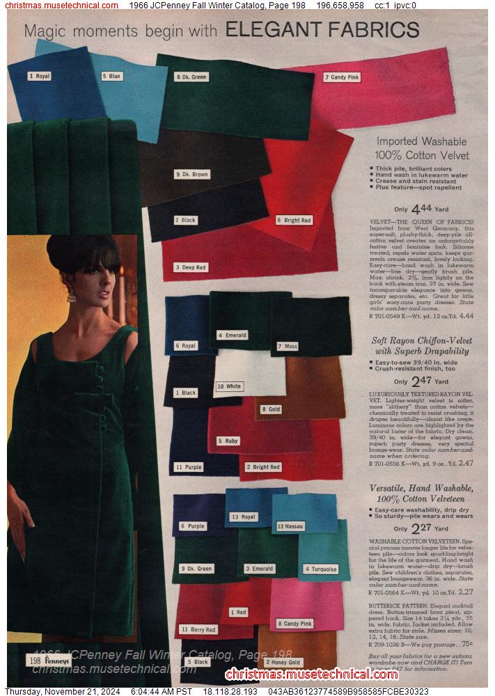 1966 JCPenney Fall Winter Catalog, Page 198