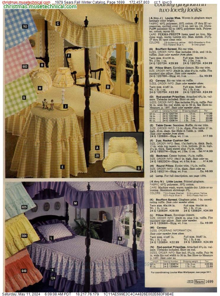 1979 Sears Fall Winter Catalog, Page 1699