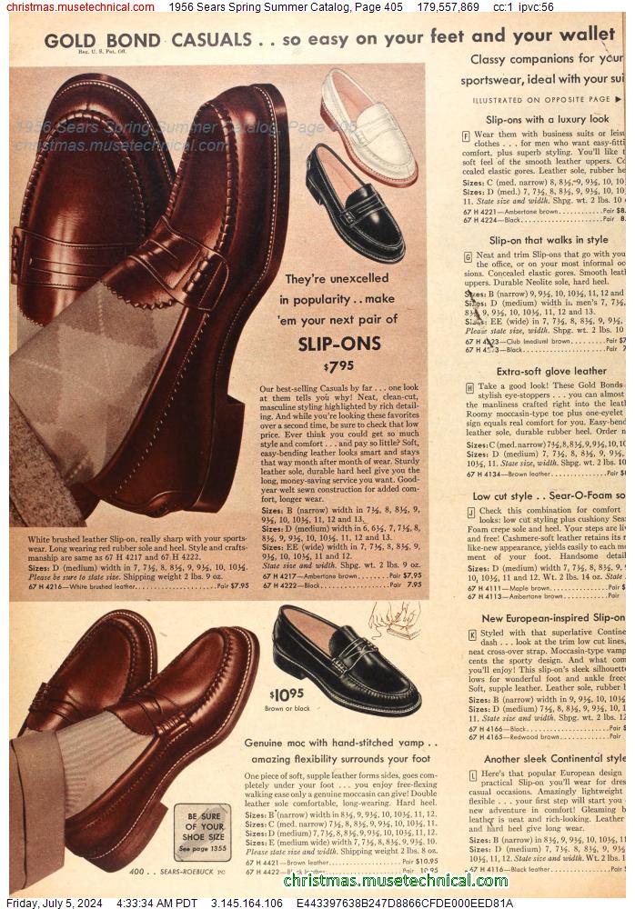 1956 Sears Spring Summer Catalog, Page 405
