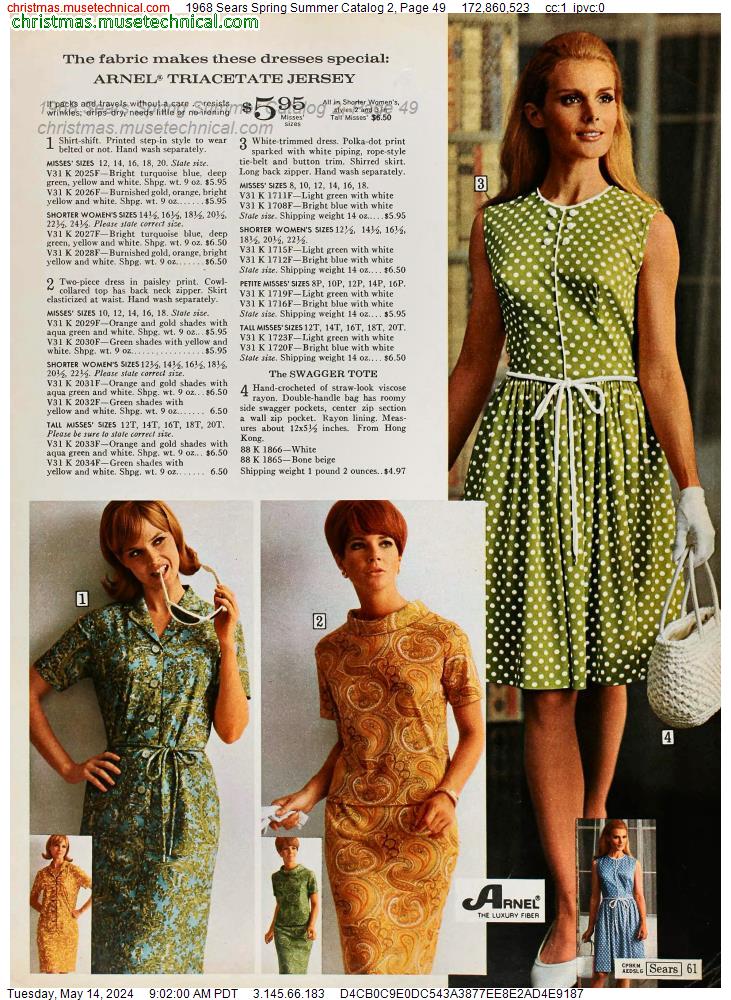 1968 Sears Spring Summer Catalog 2, Page 49