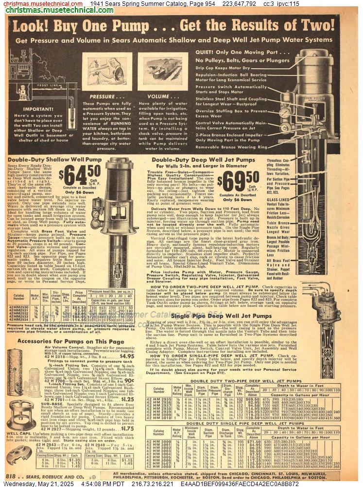 1941 Sears Spring Summer Catalog, Page 954