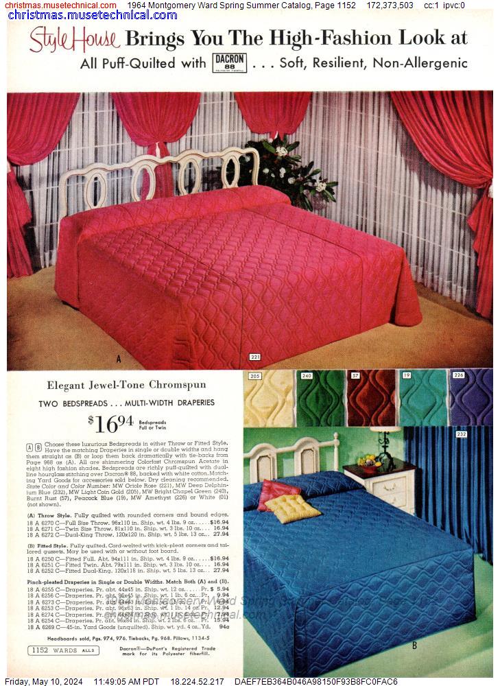 1964 Montgomery Ward Spring Summer Catalog, Page 1152