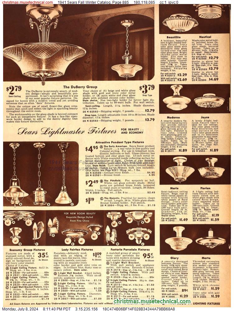 1941 Sears Fall Winter Catalog, Page 885
