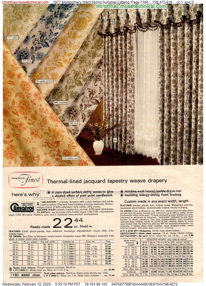 1977 Montgomery Ward Spring Summer Catalog, Page 1186