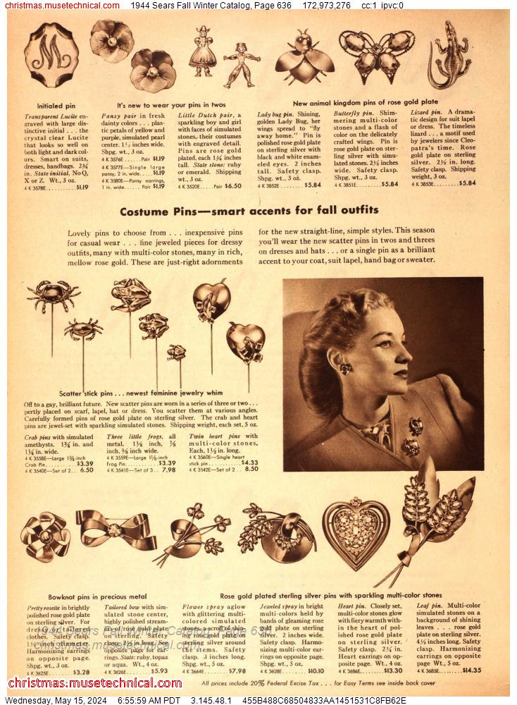 1944 Sears Fall Winter Catalog, Page 636