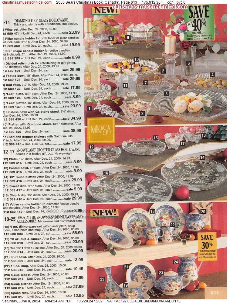 2000 Sears Christmas Book (Canada), Page 613