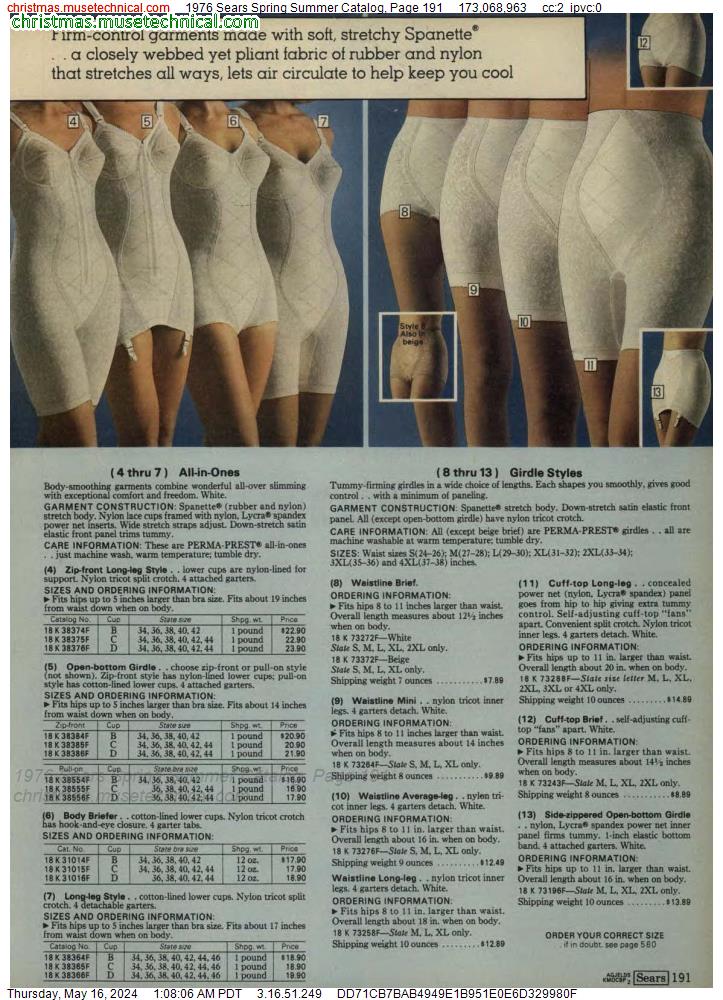 1976 Sears Spring Summer Catalog, Page 191