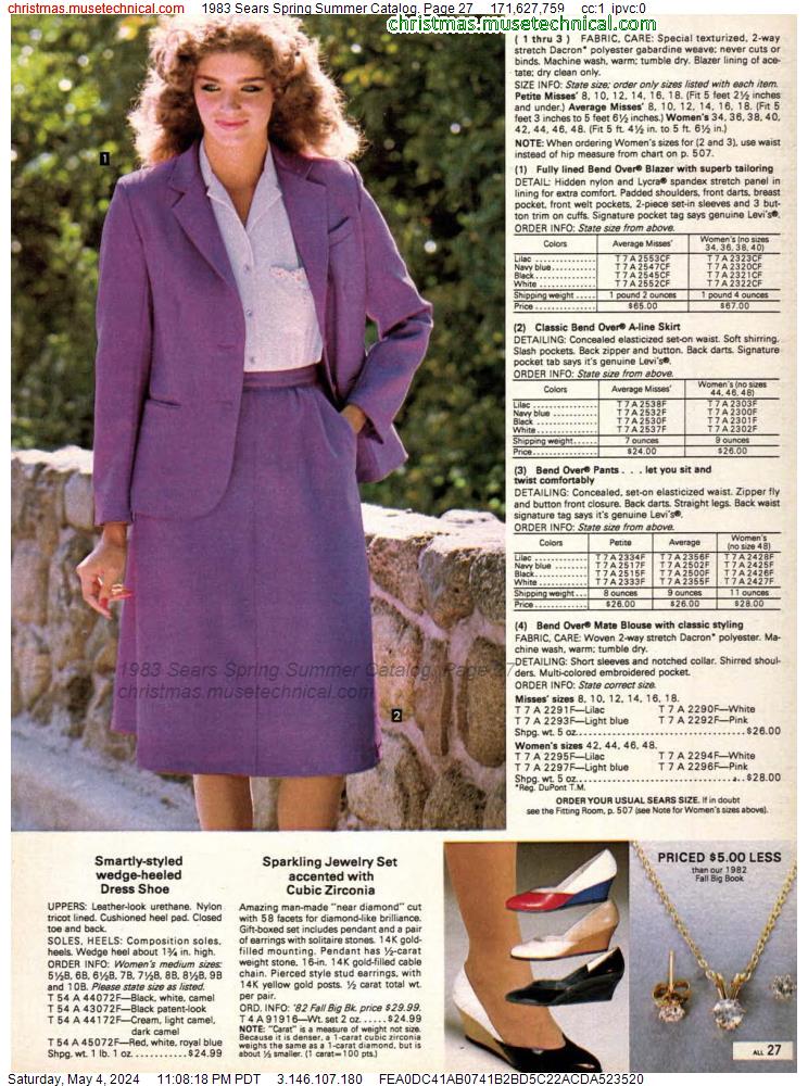 1983 Sears Spring Summer Catalog, Page 27