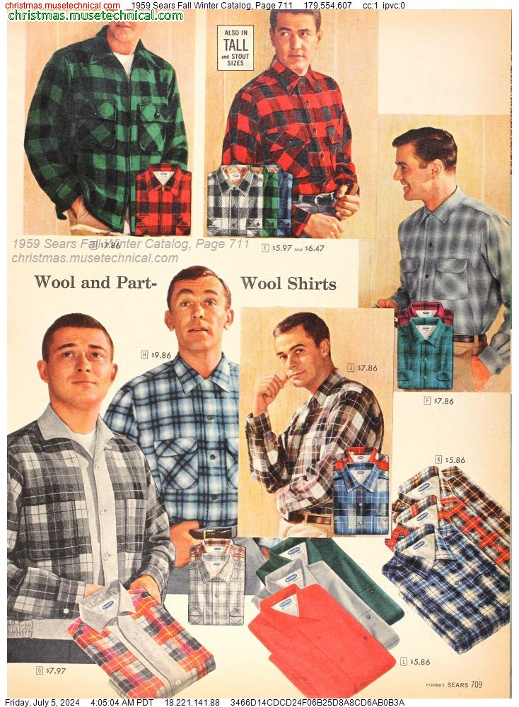 1959 Sears Fall Winter Catalog, Page 711