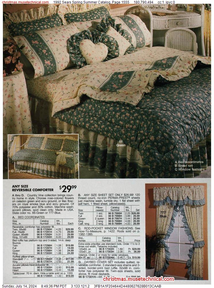 1992 Sears Spring Summer Catalog, Page 1555