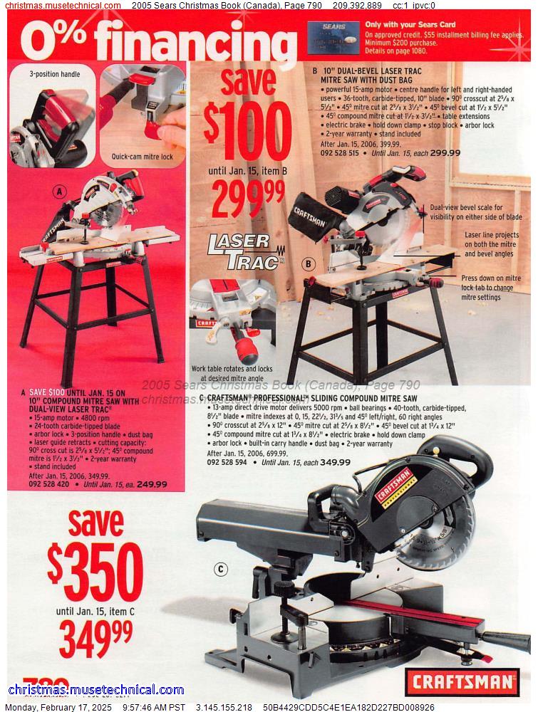 2005 Sears Christmas Book (Canada), Page 790