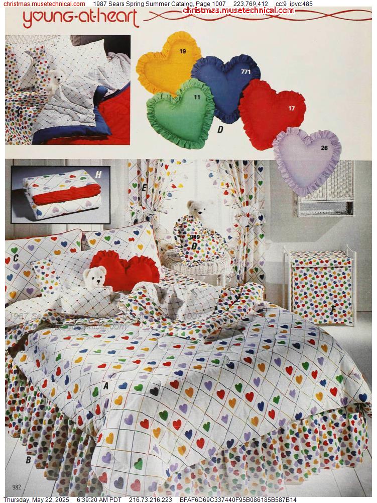 1987 Sears Spring Summer Catalog, Page 1007