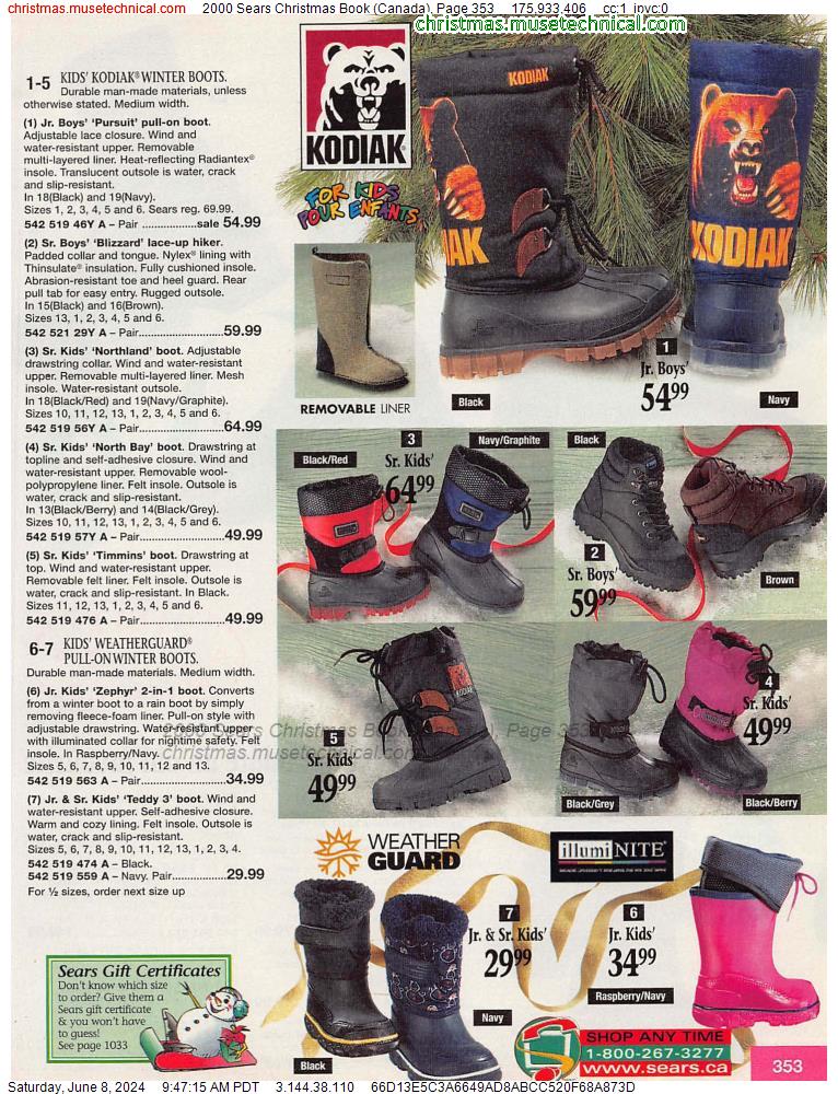 2000 Sears Christmas Book (Canada), Page 353