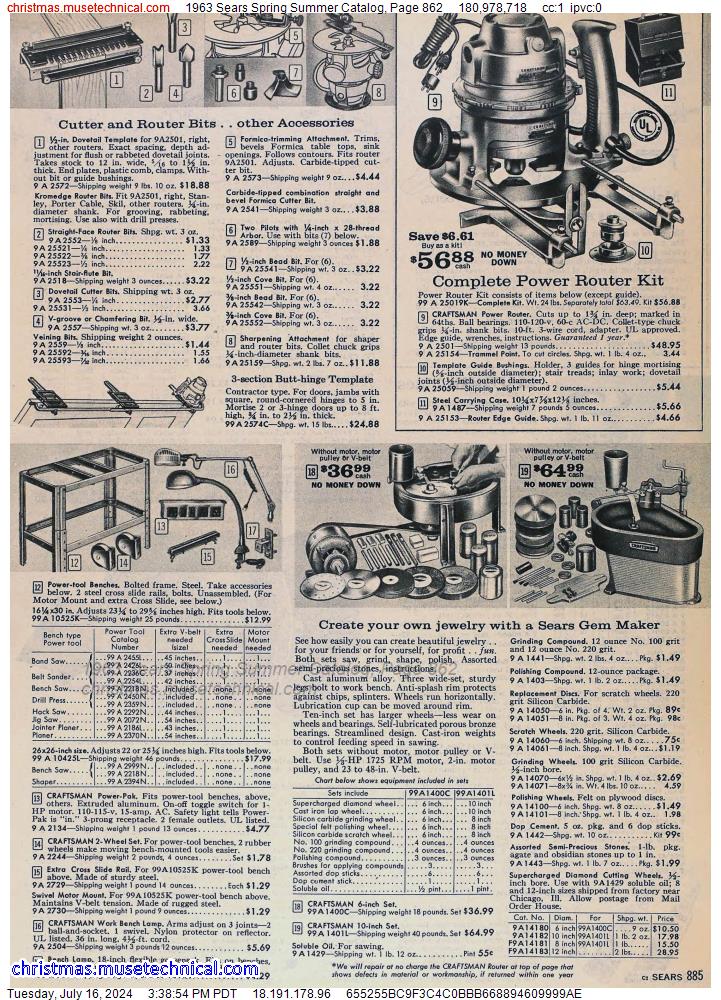 1963 Sears Spring Summer Catalog, Page 862