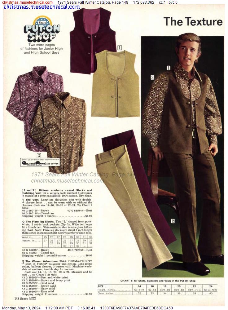 1971 Sears Fall Winter Catalog, Page 148