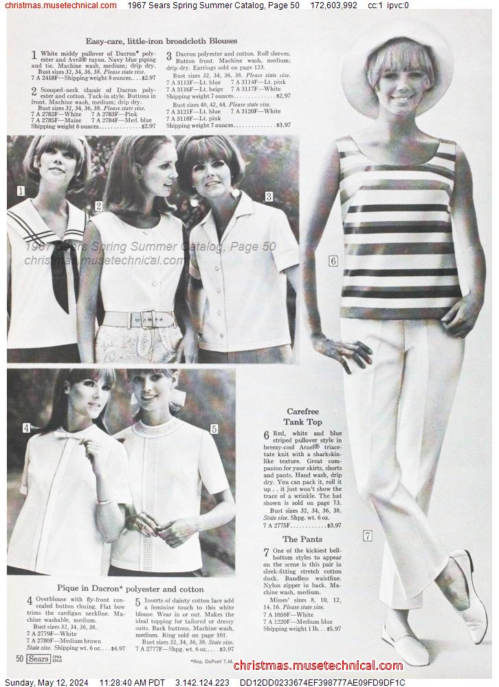 1967 Sears Spring Summer Catalog, Page 50