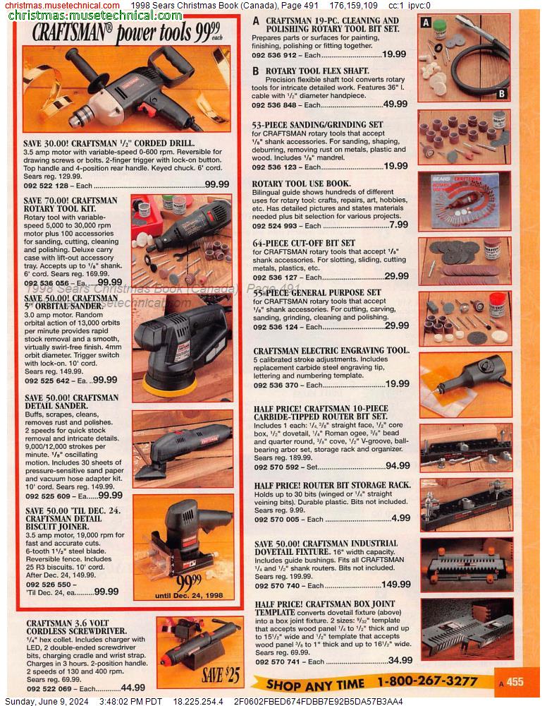 1998 Sears Christmas Book (Canada), Page 491