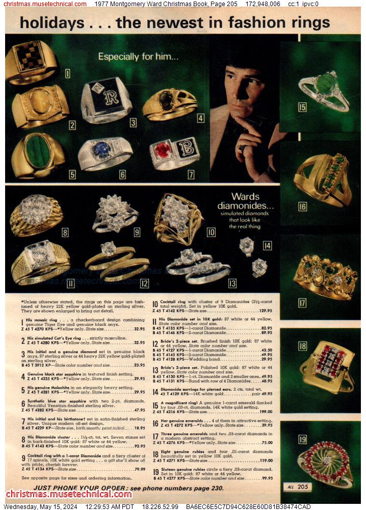 1977 Montgomery Ward Christmas Book, Page 205