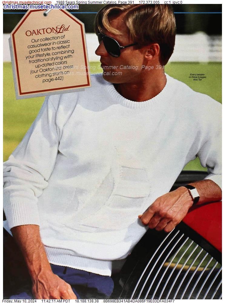 1988 Sears Spring Summer Catalog, Page 391