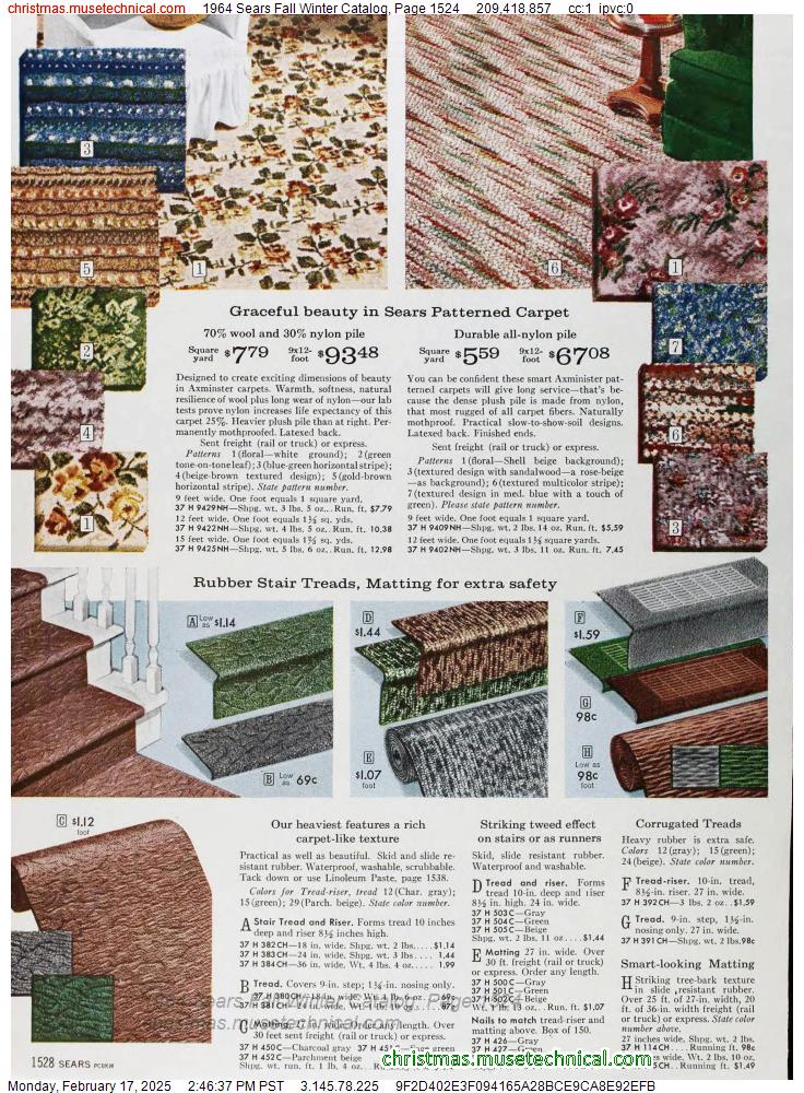 1964 Sears Fall Winter Catalog, Page 1524