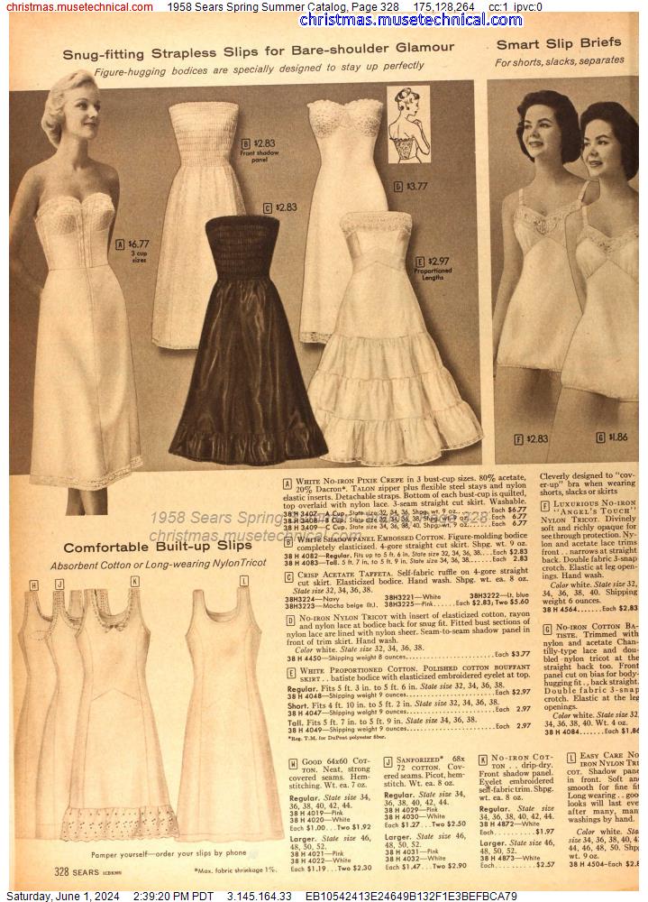 1958 Sears Spring Summer Catalog, Page 328