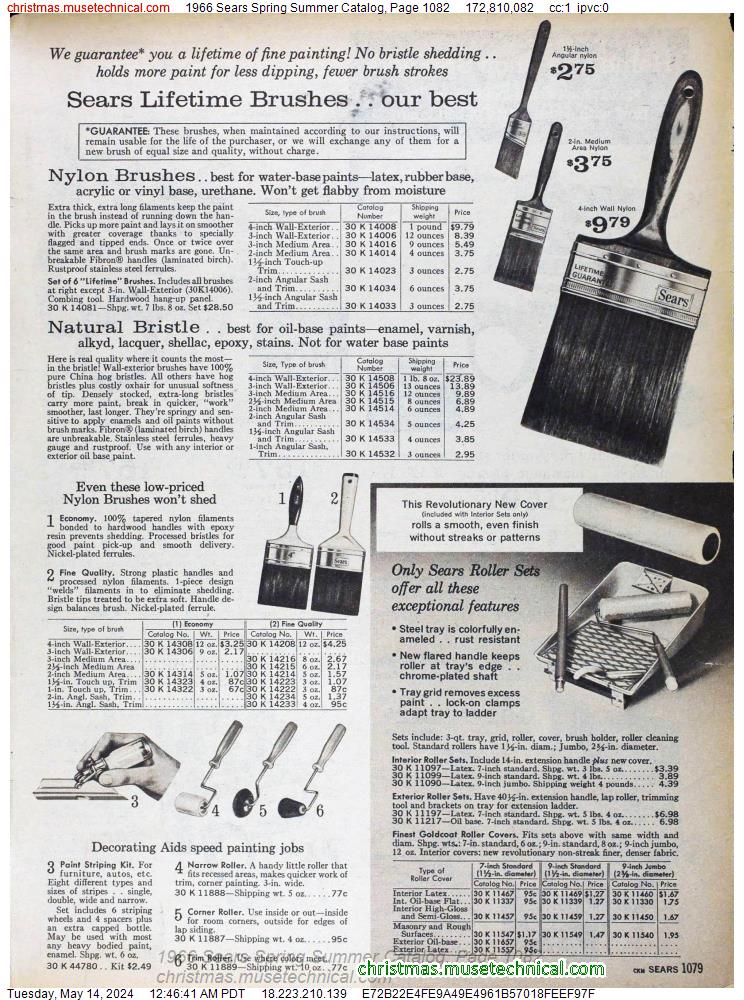 1966 Sears Spring Summer Catalog, Page 1082