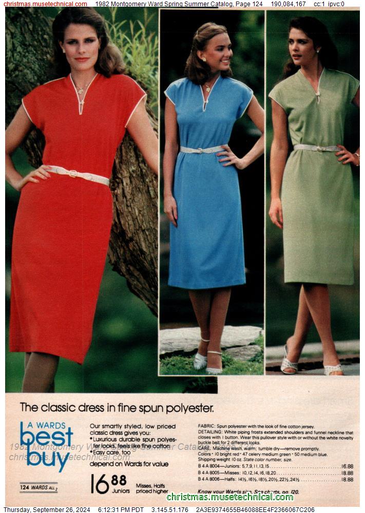 1982 Montgomery Ward Spring Summer Catalog, Page 124