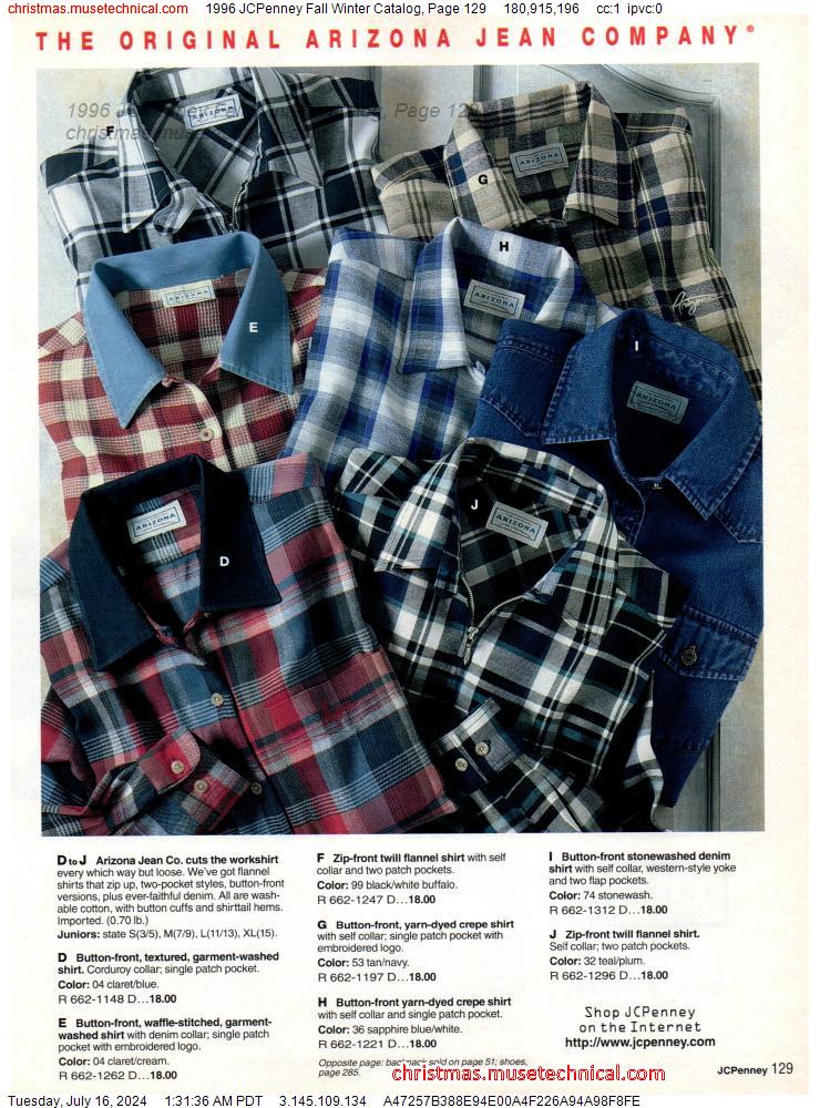 1996 JCPenney Fall Winter Catalog, Page 129