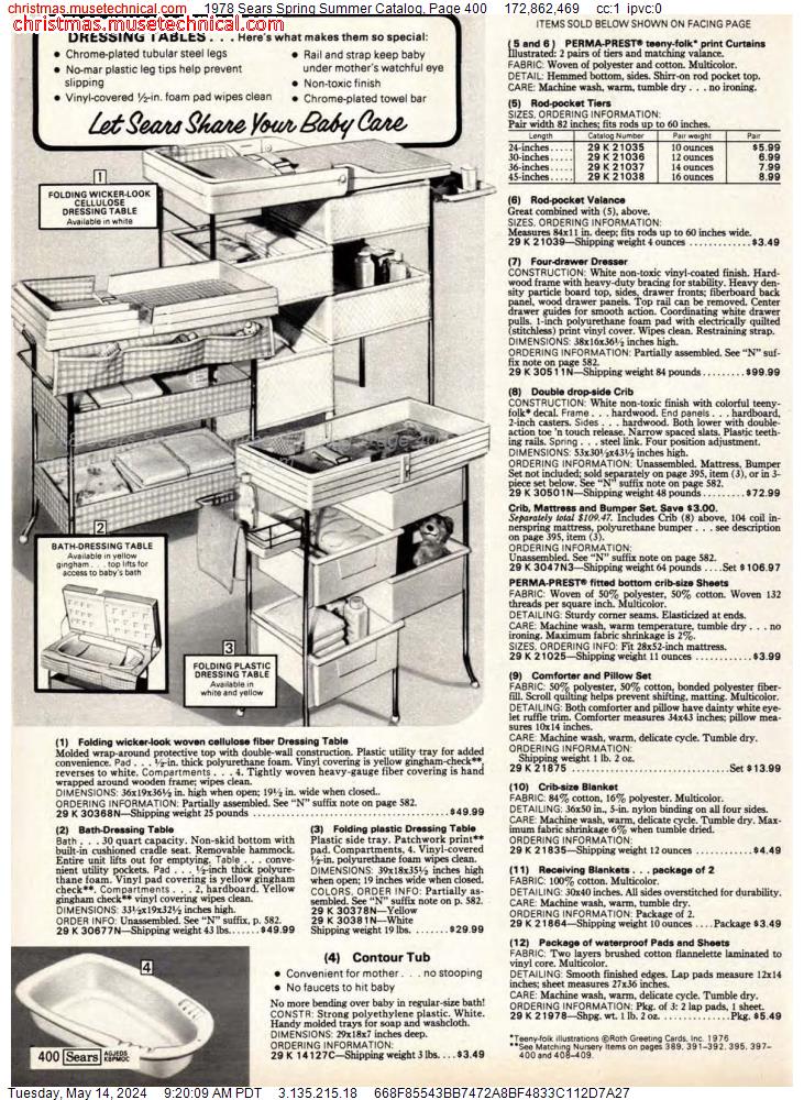 1978 Sears Spring Summer Catalog, Page 400