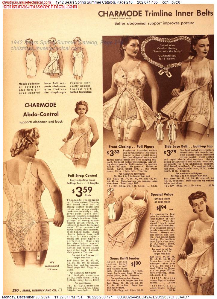 1942 Sears Spring Summer Catalog, Page 216