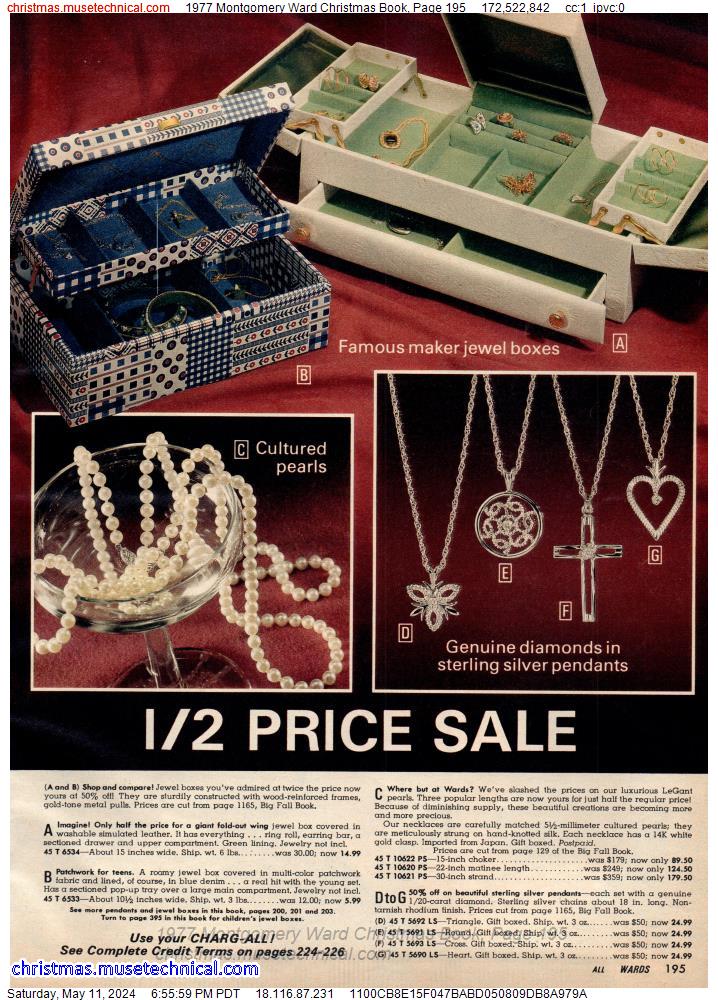 1977 Montgomery Ward Christmas Book, Page 195