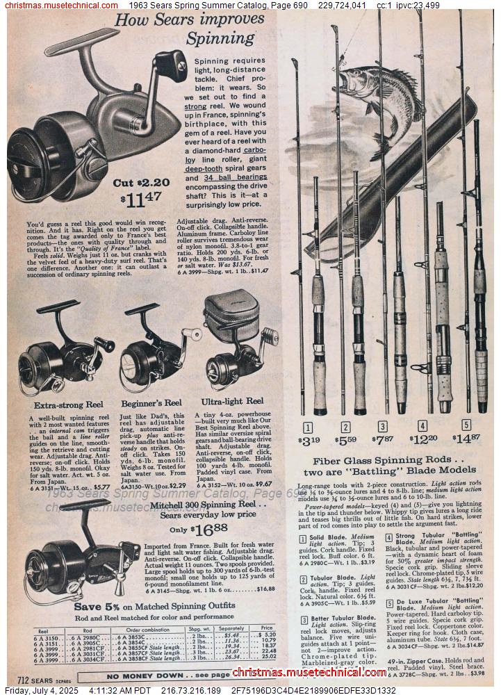 1963 Sears Spring Summer Catalog, Page 690