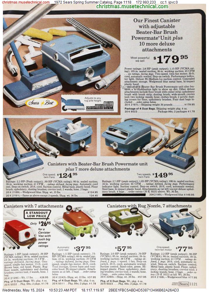 1972 Sears Spring Summer Catalog, Page 1118