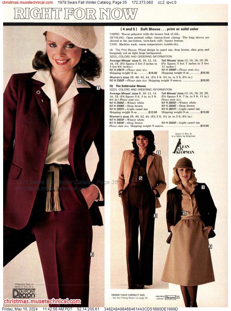 1978 Sears Fall Winter Catalog, Page 35