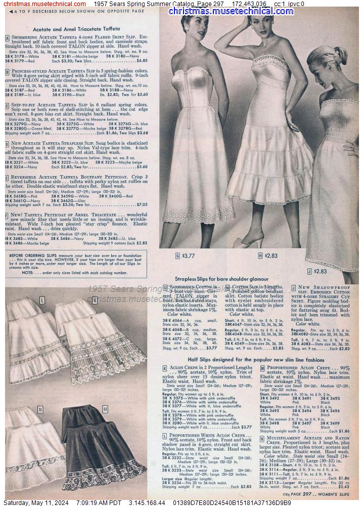 1957 Sears Spring Summer Catalog, Page 297