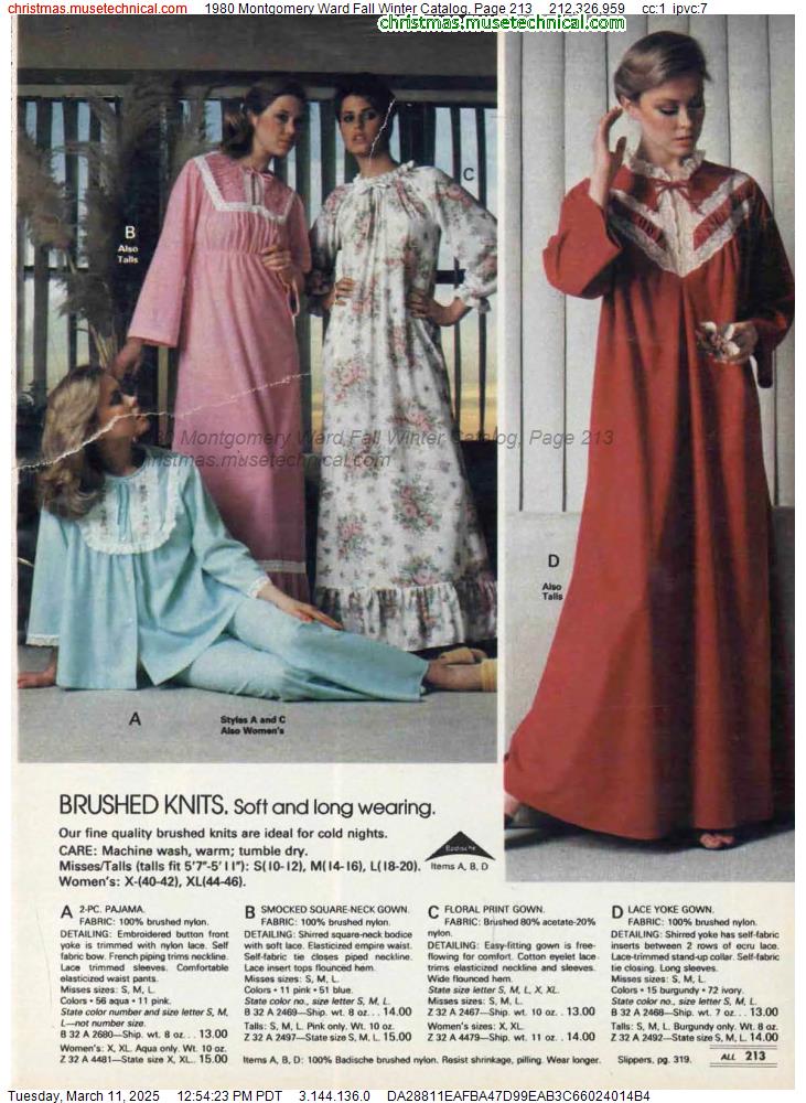 1980 Montgomery Ward Fall Winter Catalog, Page 213