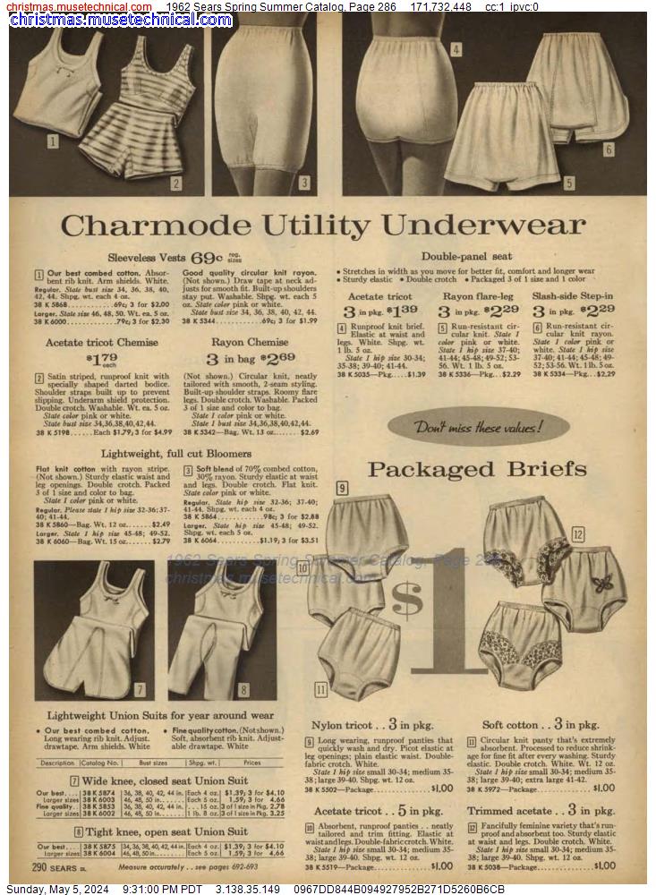 1962 Sears Spring Summer Catalog, Page 286
