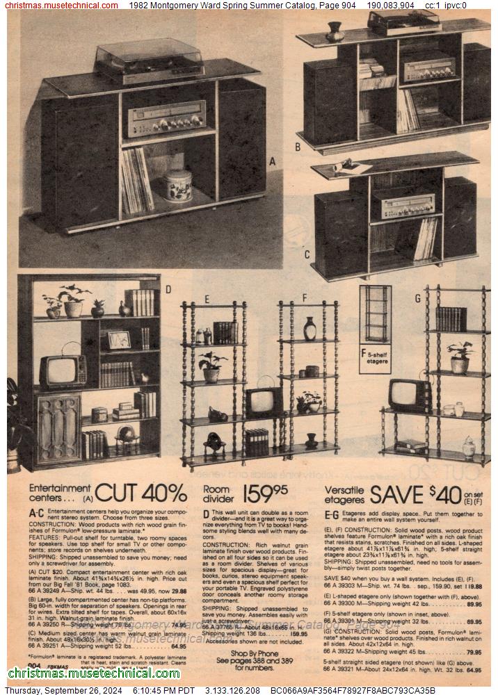 1982 Montgomery Ward Spring Summer Catalog, Page 904