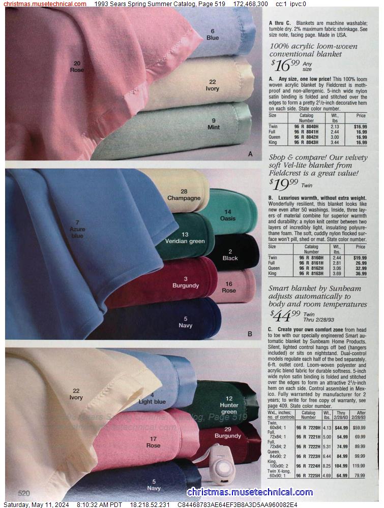 1993 Sears Spring Summer Catalog, Page 519