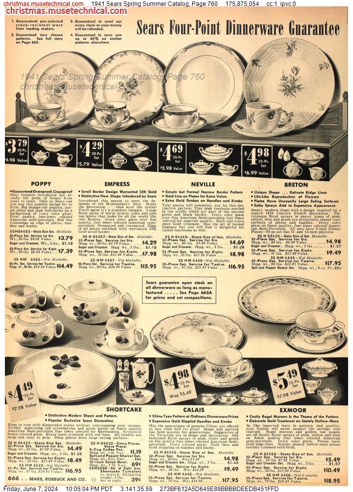 1941 Sears Spring Summer Catalog, Page 760