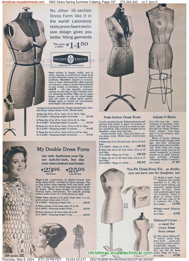 1963 Sears Spring Summer Catalog, Page 157