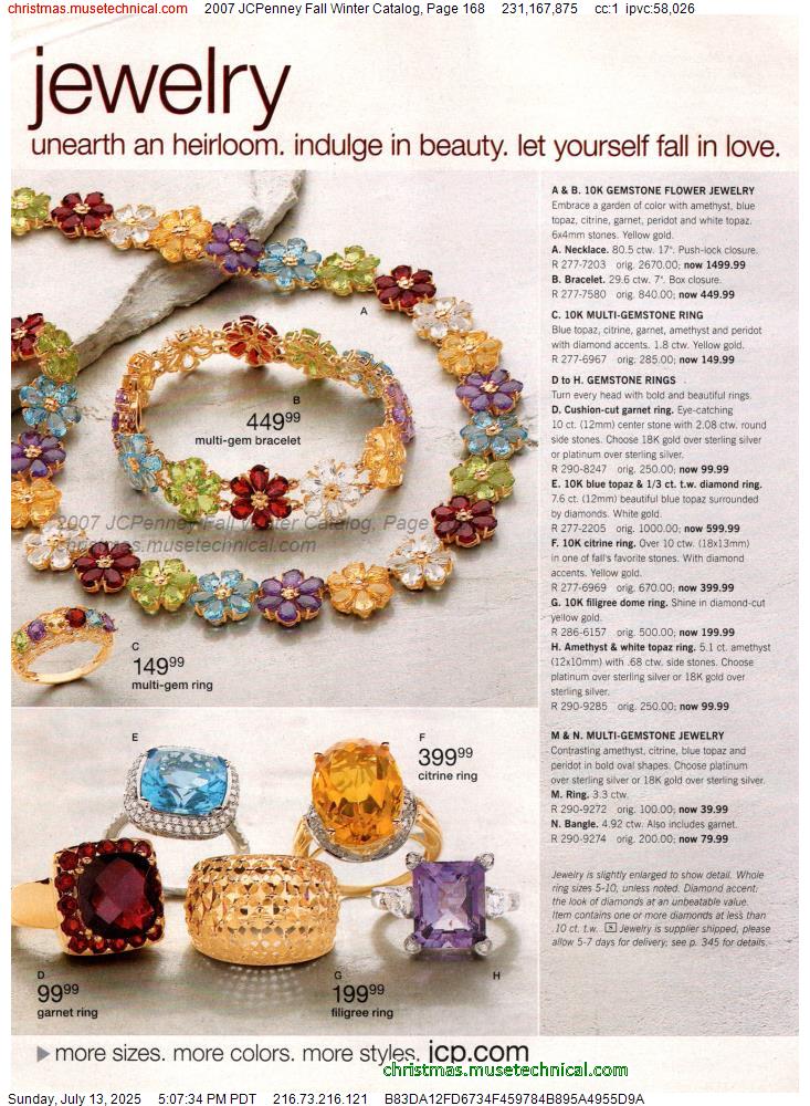 2007 JCPenney Fall Winter Catalog, Page 168